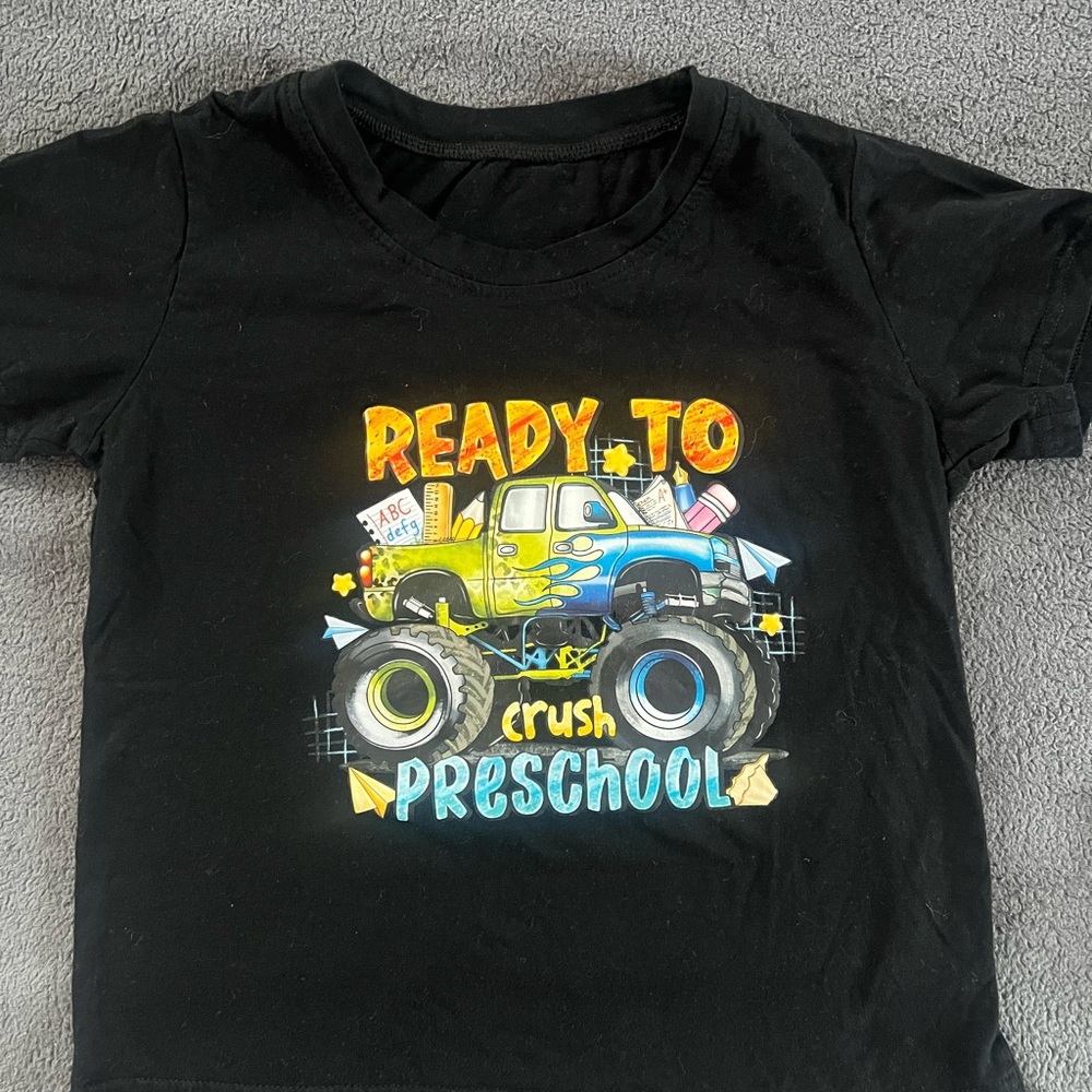 Black Monster Truck Graphic Tee